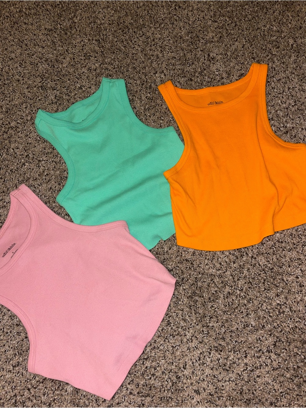 Summer Ribbed Crop Tank Trio - Picture 2 of 2